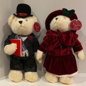 NWT Pair of Nova Plush Cherish 17” Caroling Church Formal Dress Bears